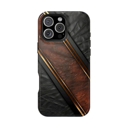 Stylish Leather Texture Magnetic Tough Cases