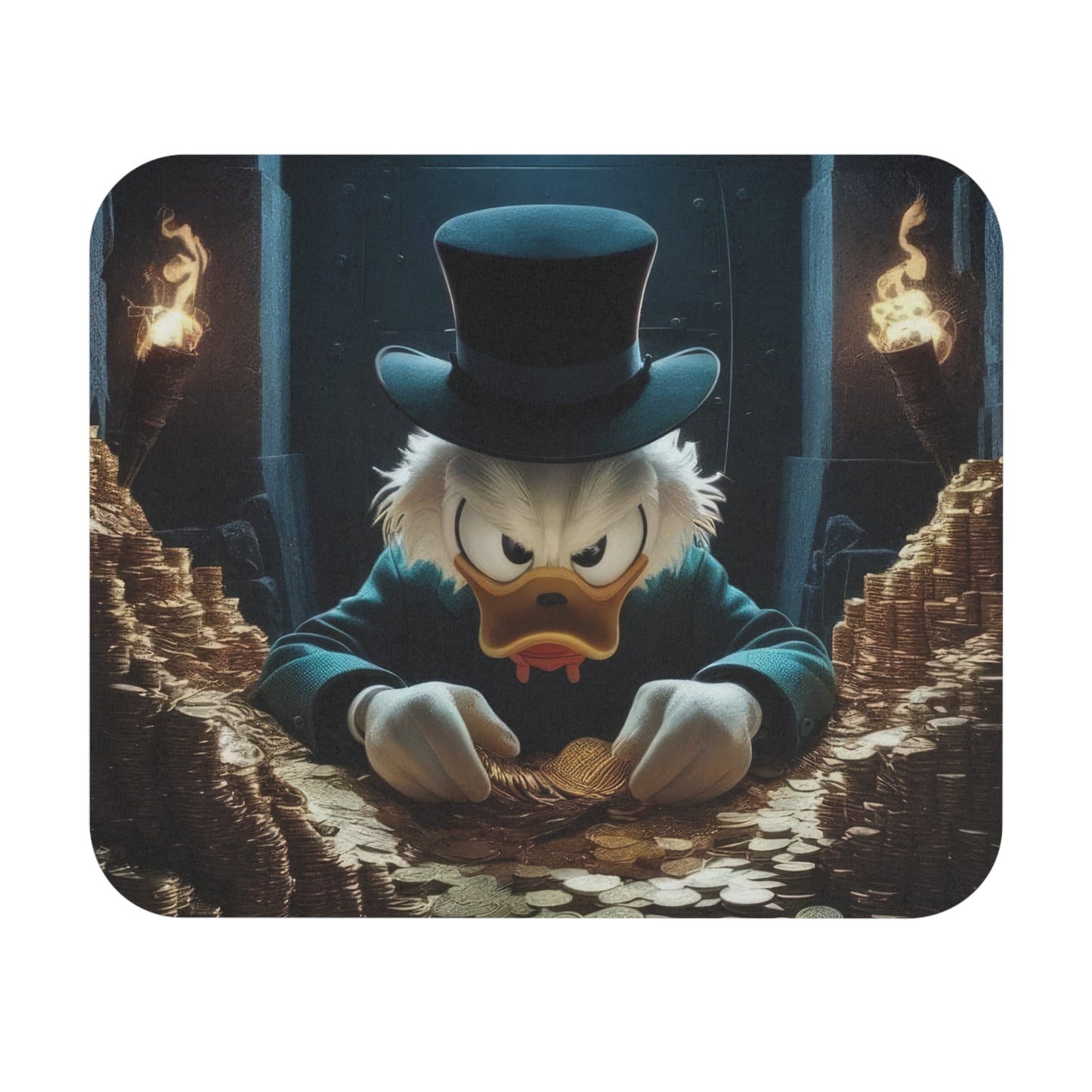 Greed Mode Mouse Pad – Fun Cartoon Desk Mat