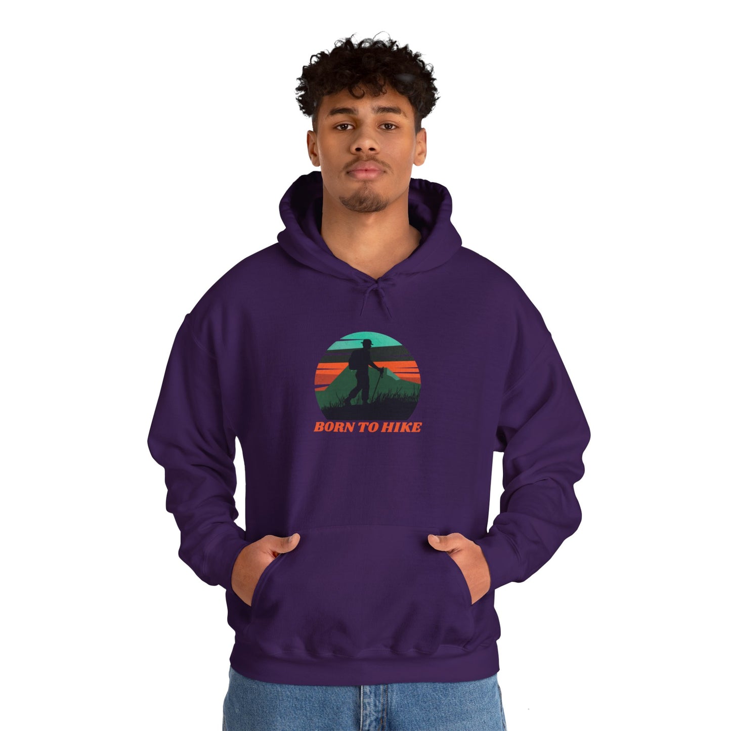 Born To Hike Unisex Heavy Blend™ Hooded Sweatshirt