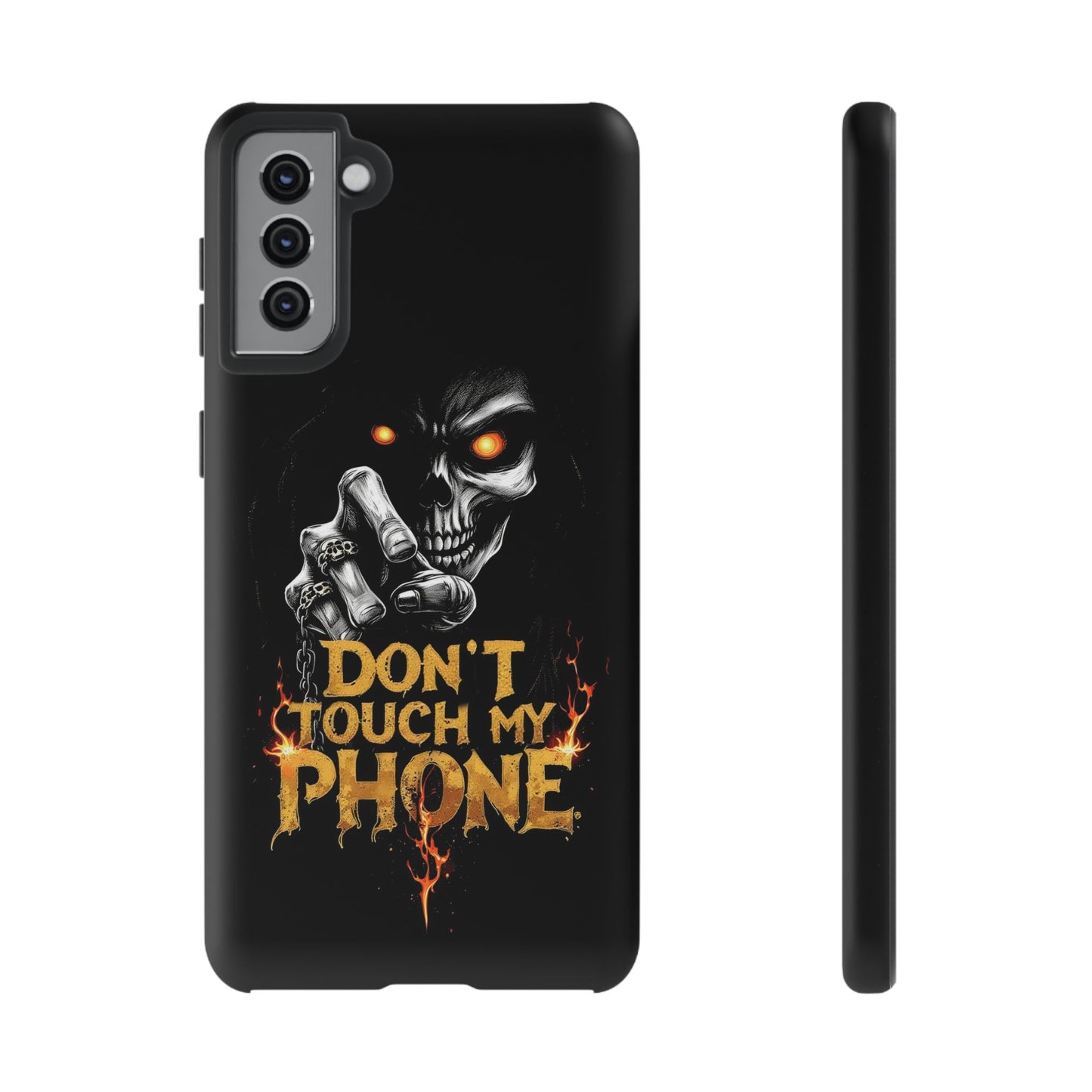 Skull Samsung Tough Cases, Don't Touch My Phone Cover,