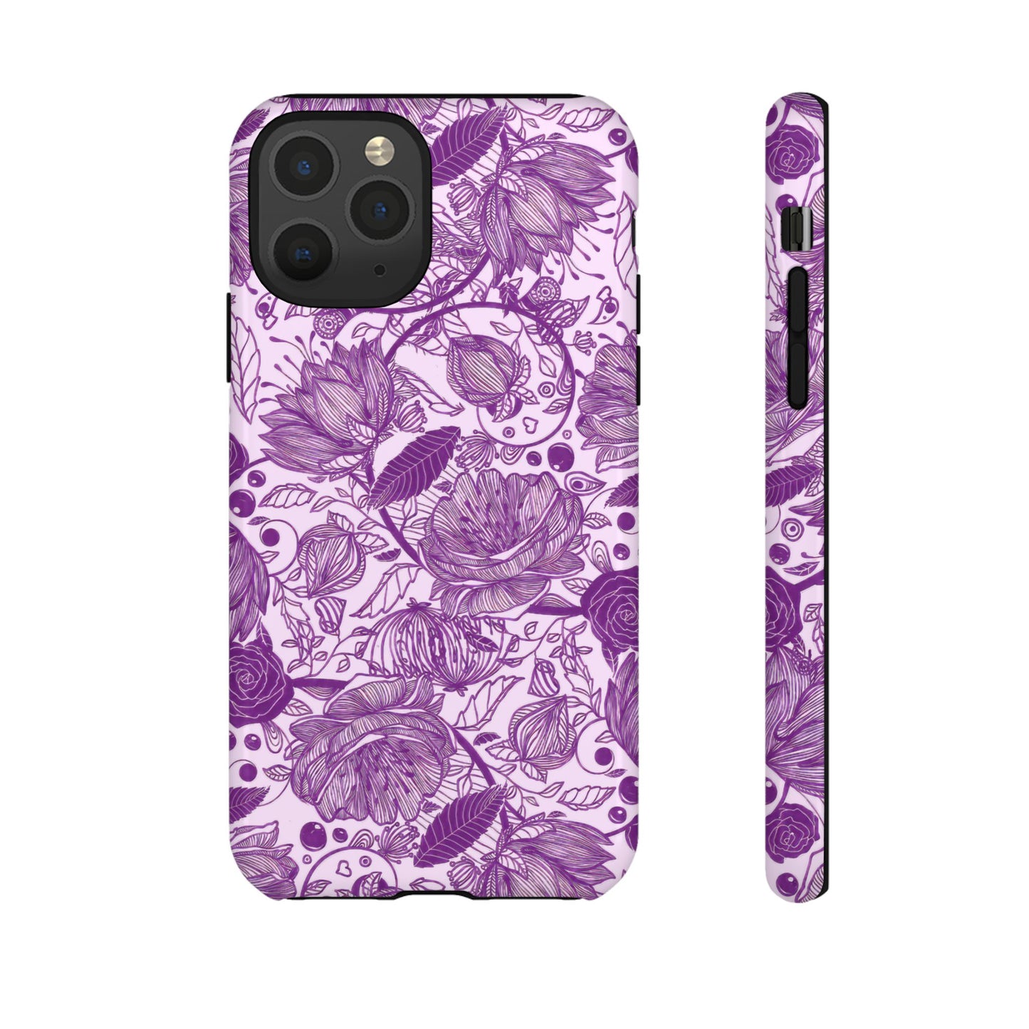 Graphical Garden: Purple Edition iPhone Tough Cases