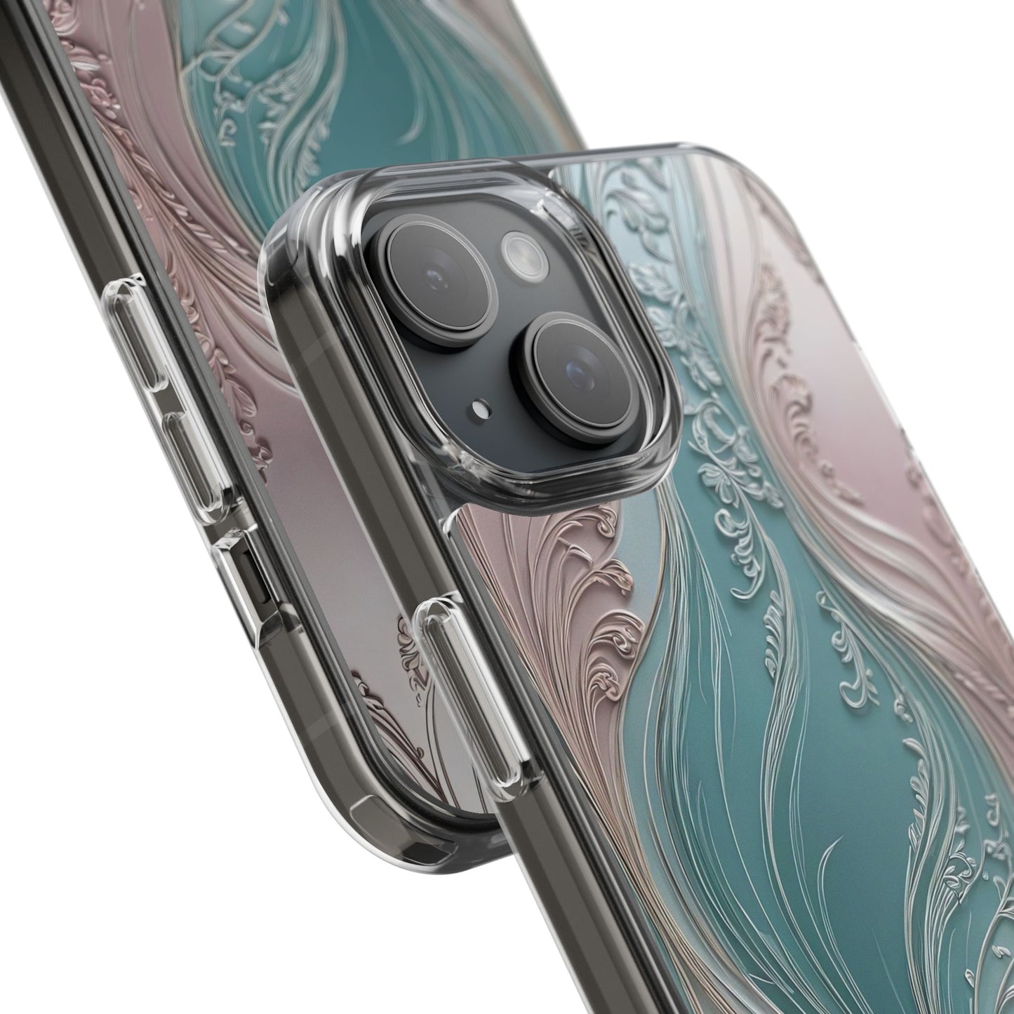 Elegant Clear Phone Cases,  Abstract Design