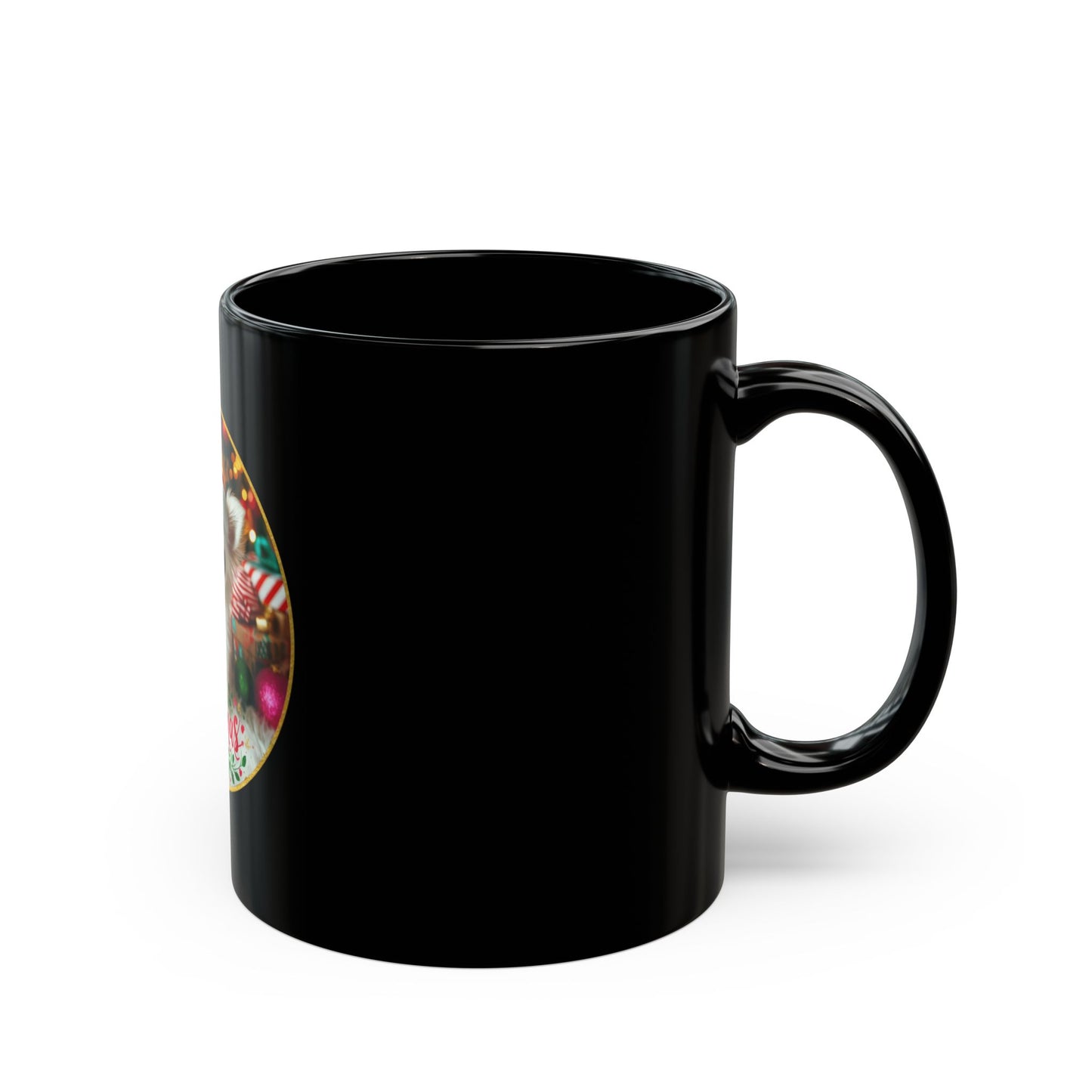 Chihuahua Claus Black Mug - 11oz, 15oz