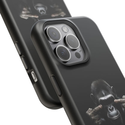 Edgy Gorilla Magnetic iPhone Case, Unique Cell Phone Cover