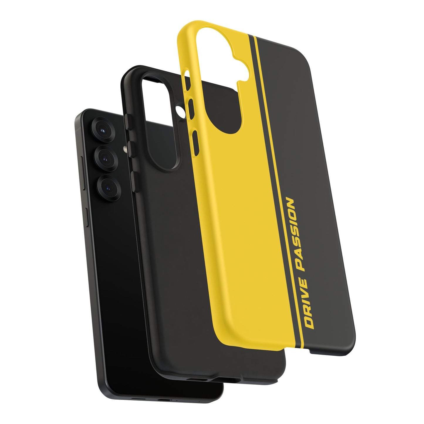 Drive Passion Tough Case – Bold Yellow & Black Design