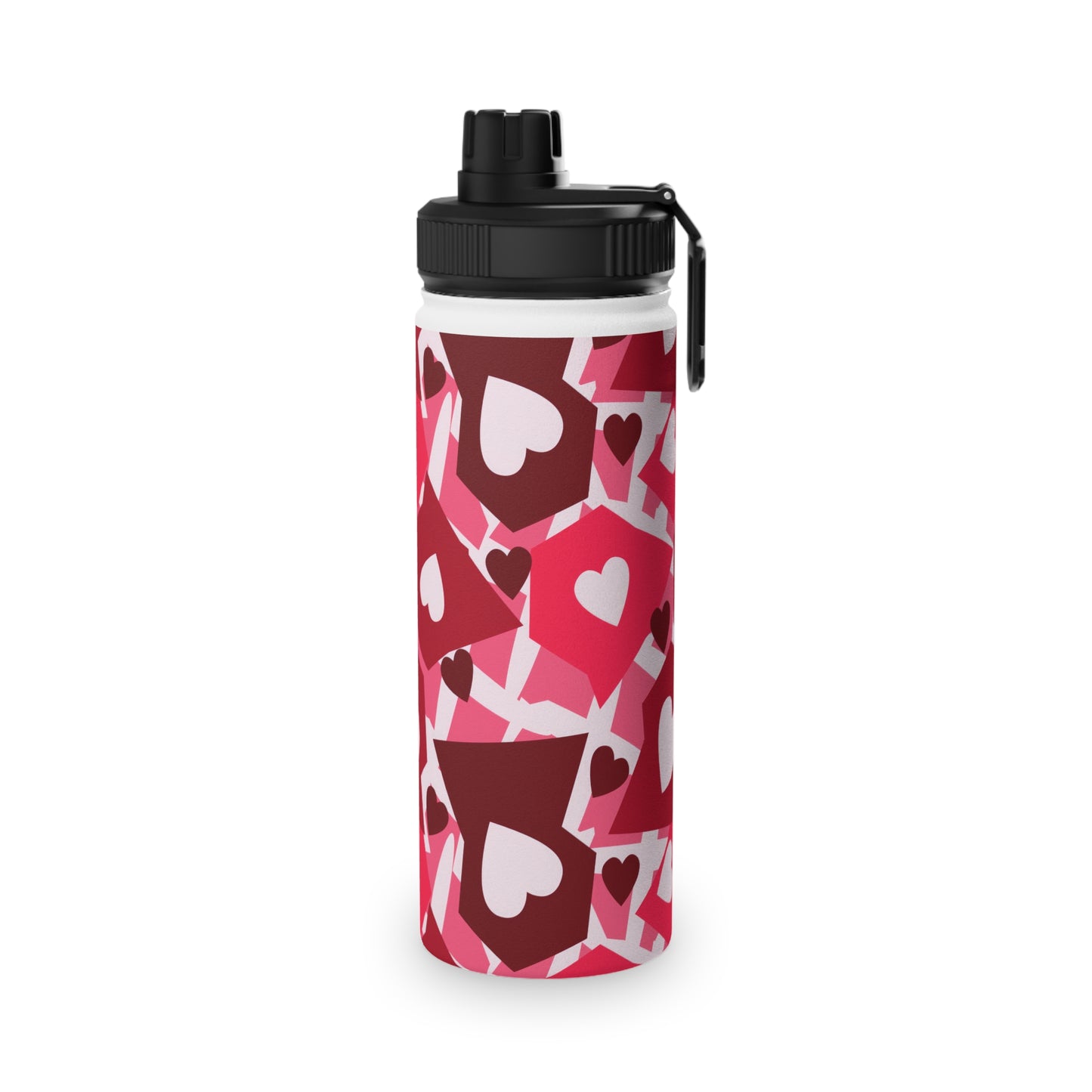 Love in Style Stainless Steel Water Bottle, Sports Lid