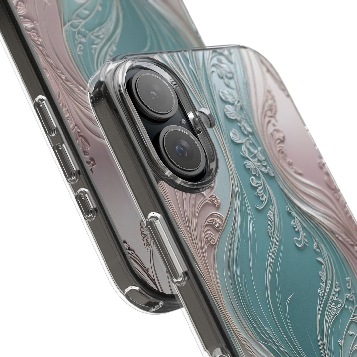 Elegant Clear Phone Cases,  Abstract Design