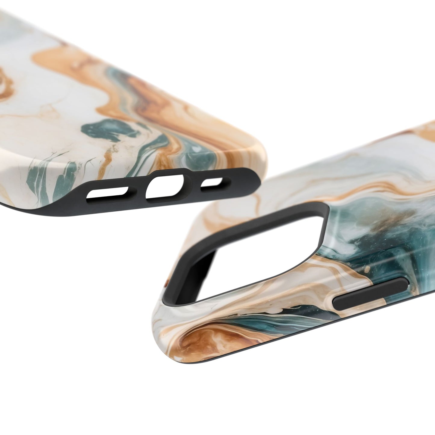 Stylish Magnetic Phone Cases, Abstract Marble Design for Everyday Use