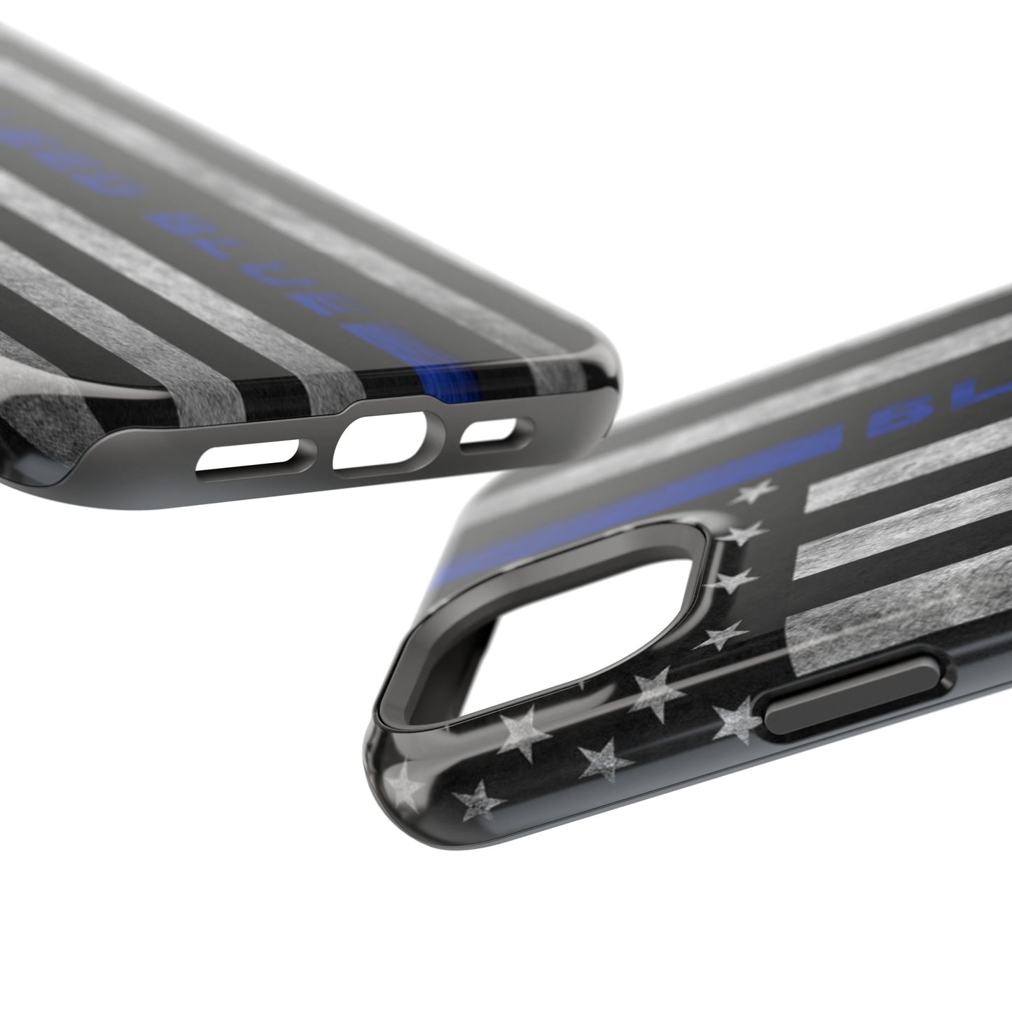 Police Magnetic Phone Cases, Bleed Blue