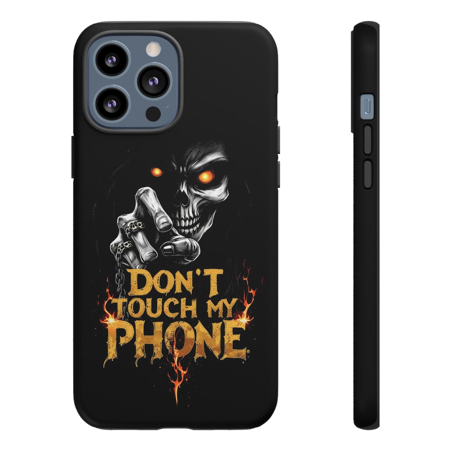 Skull iPhone Tough Cases, Don't Touch My Phone