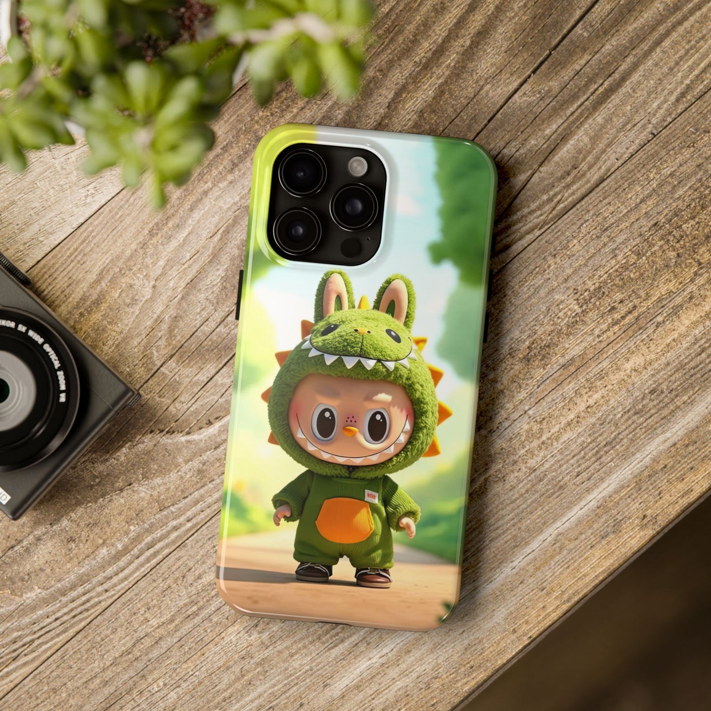 The Monsters Tough Case for iPhone Models – Playful Dinosaur Design, Dual Layer Protective Cover, Fun Mobile Accessory