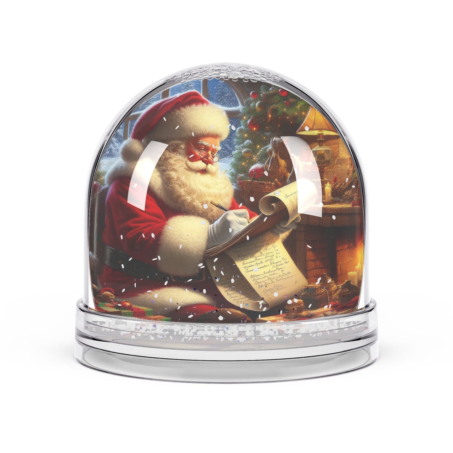 The Naughty or Nice Review Snow Globe