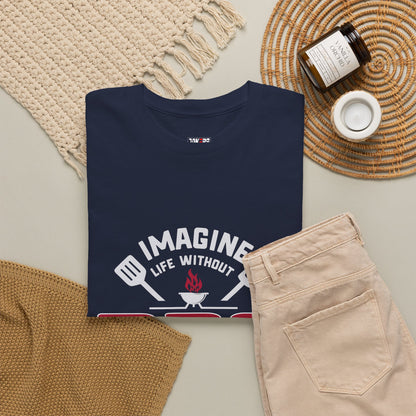BBQ Lovers Unisex Heavy Cotton Tee - 'Imagine Life Without BBQ'