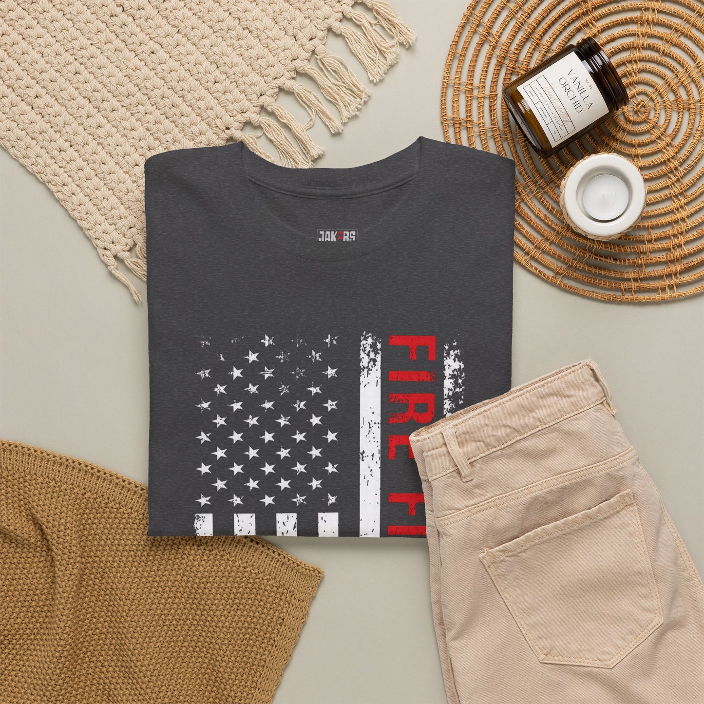 Firefighter Red Line T-shirt