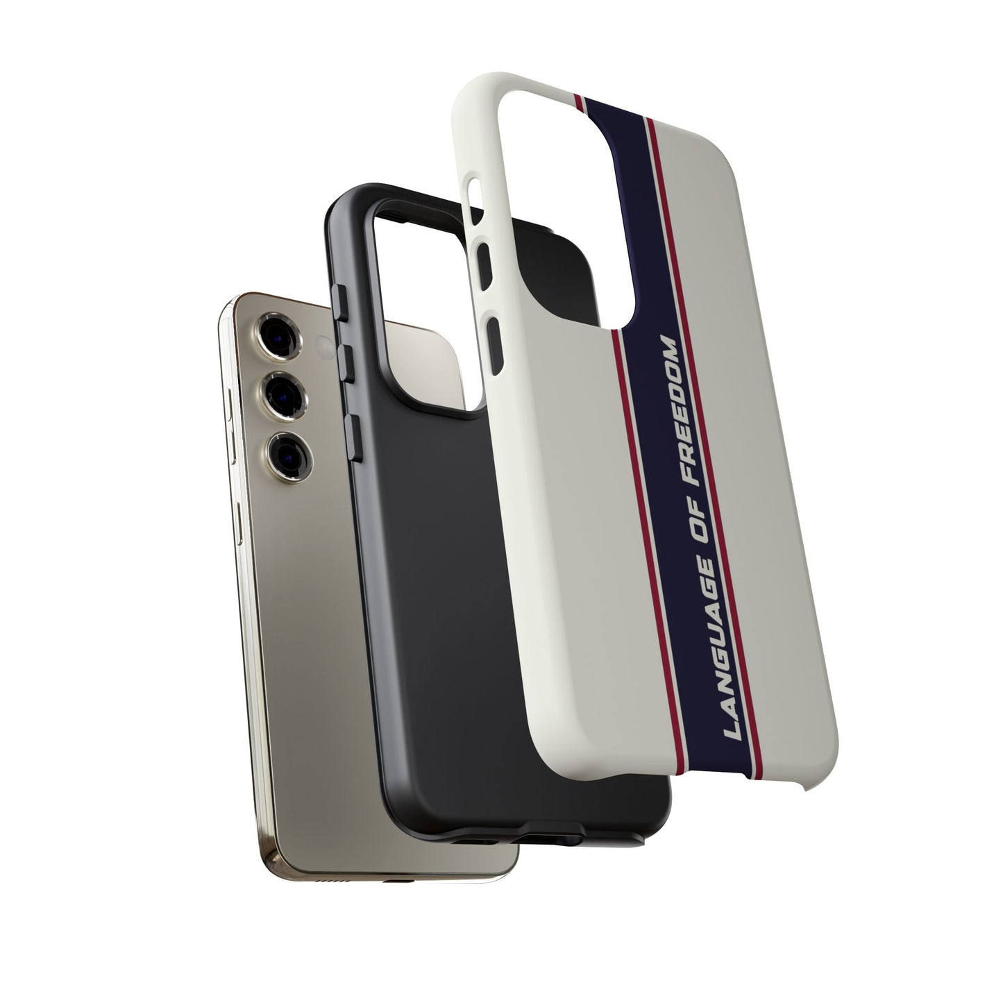 Language of Freedom Tough Case – Minimalist Design