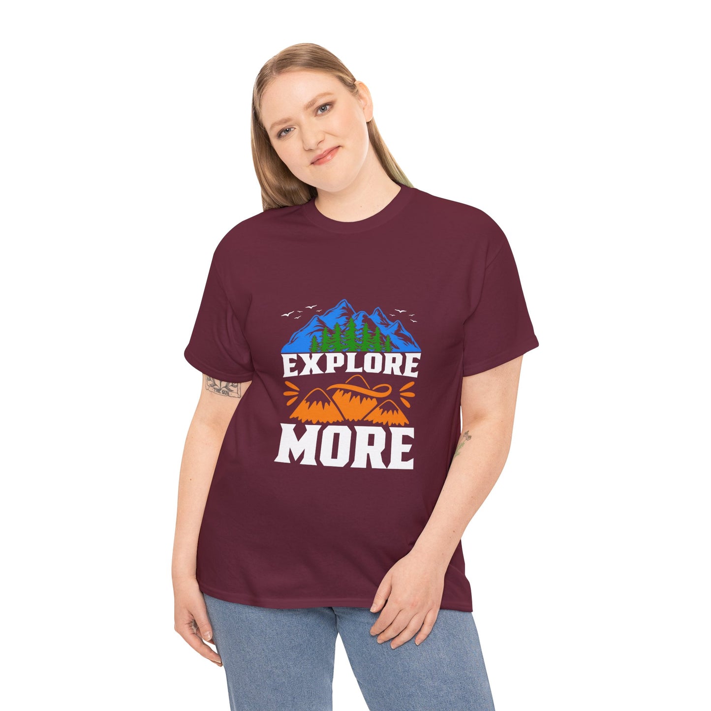 Explore More Adventure Tee - Unisex Heavy Cotton T-Shirt