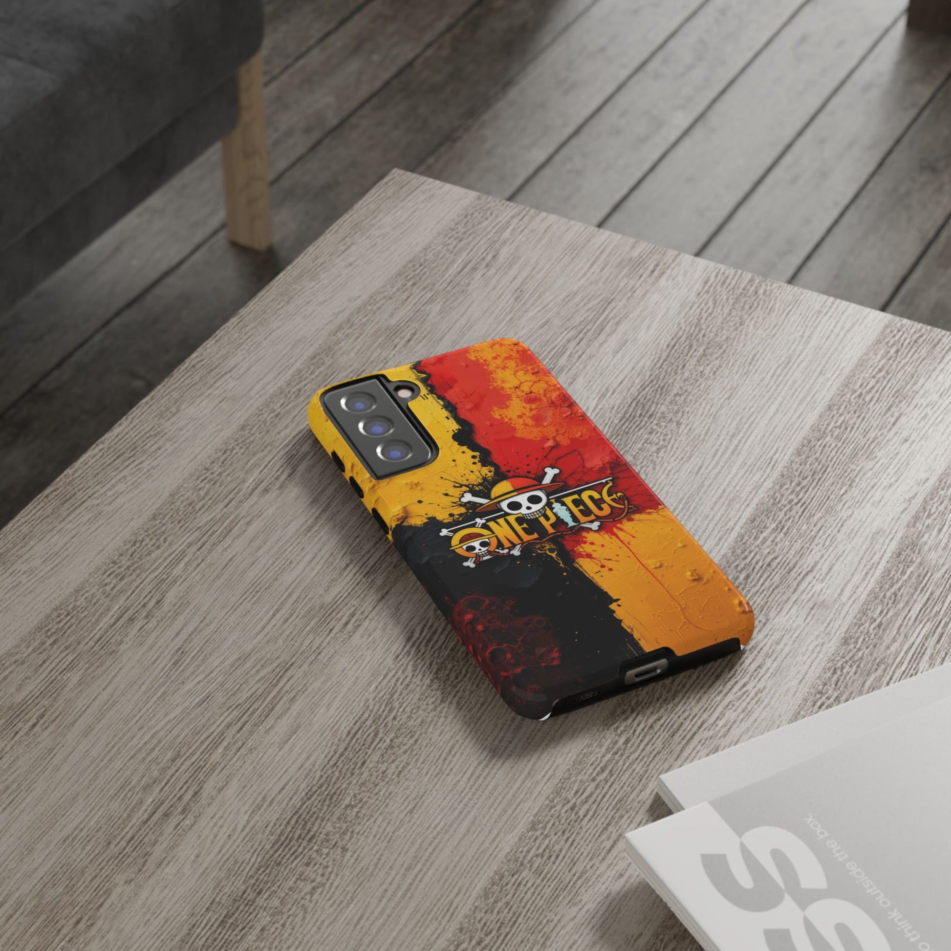 One Piece Samsung Tough Phone Case, Anime Vibrant Design