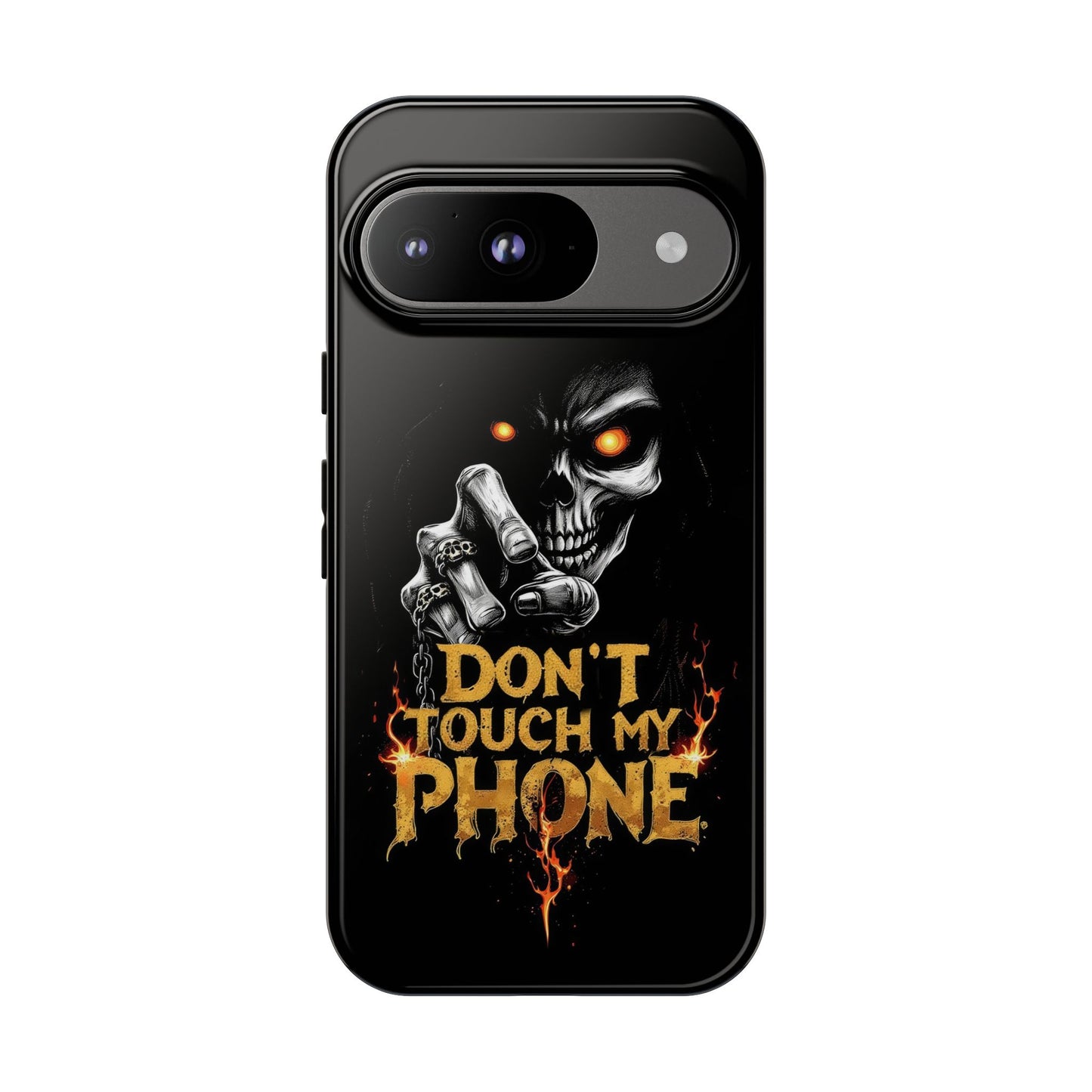 Skull Google Pixel Tough Cases, Don't Touch My Phone