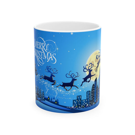 Santa Claus Is Back in Town Ceramic Mug, (11oz, 15oz)