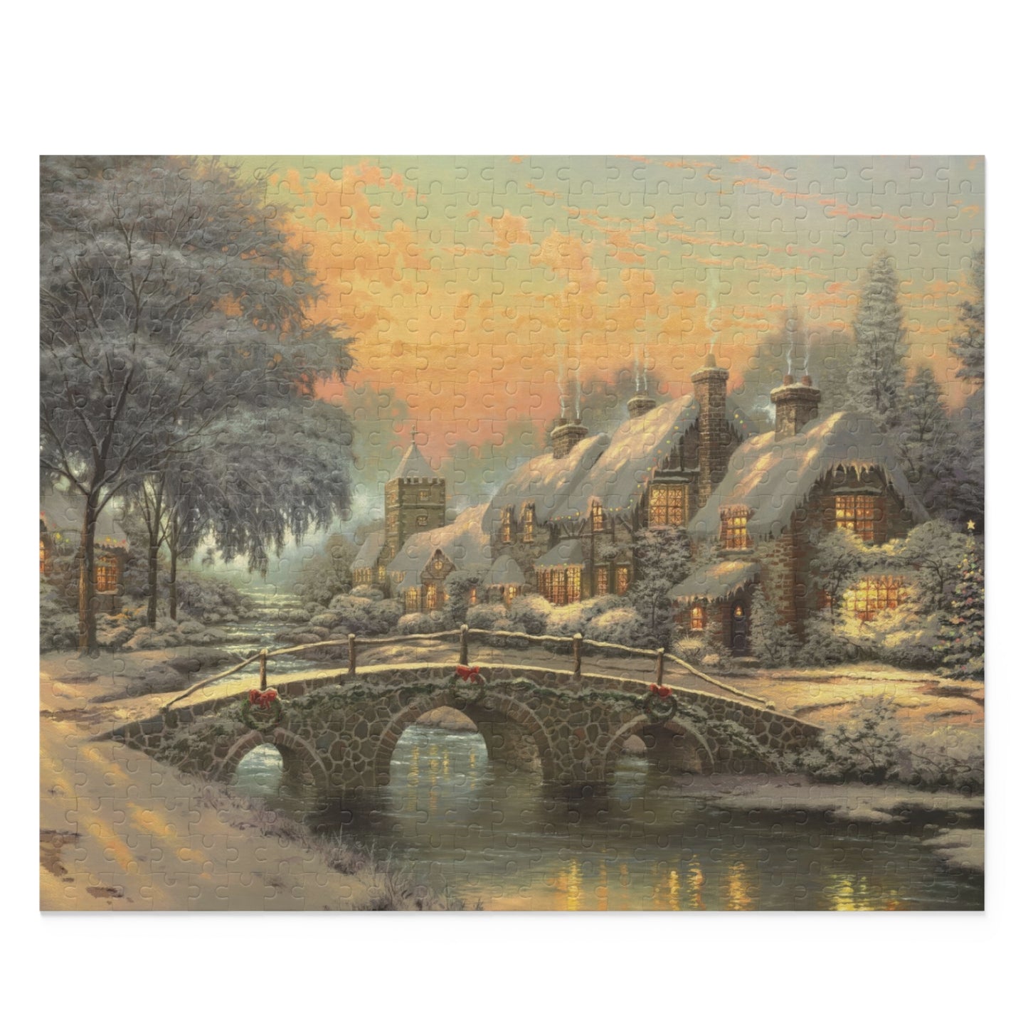 Winter Village Puzzle, 500 Pieces, 20"x16"