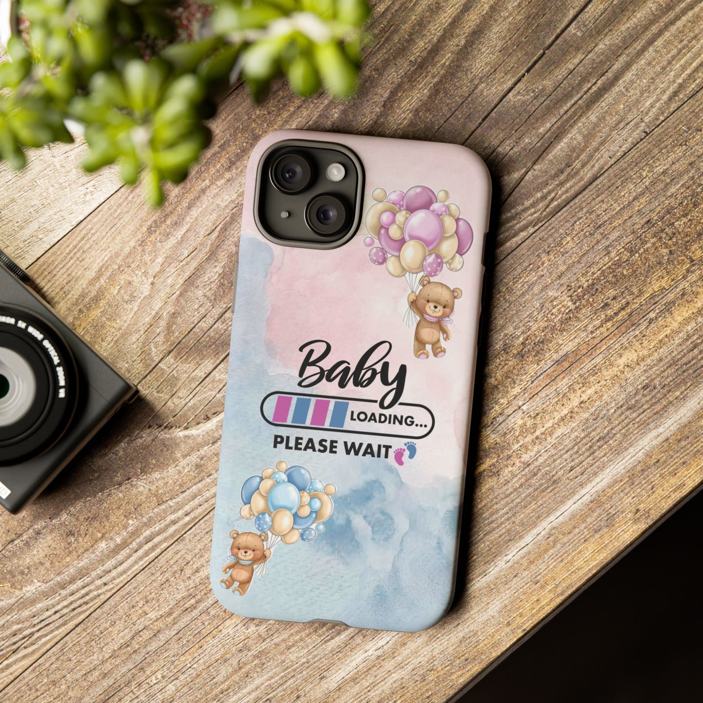 Cute Baby Loading Phone Case for iPhone - Maternity Cover for Pregnancy Reveal or Baby Shower
