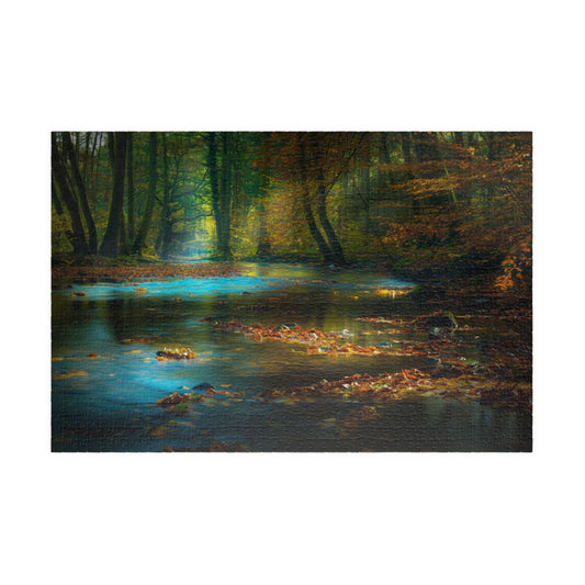 Leaves on Body of Water Jigsaw Puzzle 1014 pcs