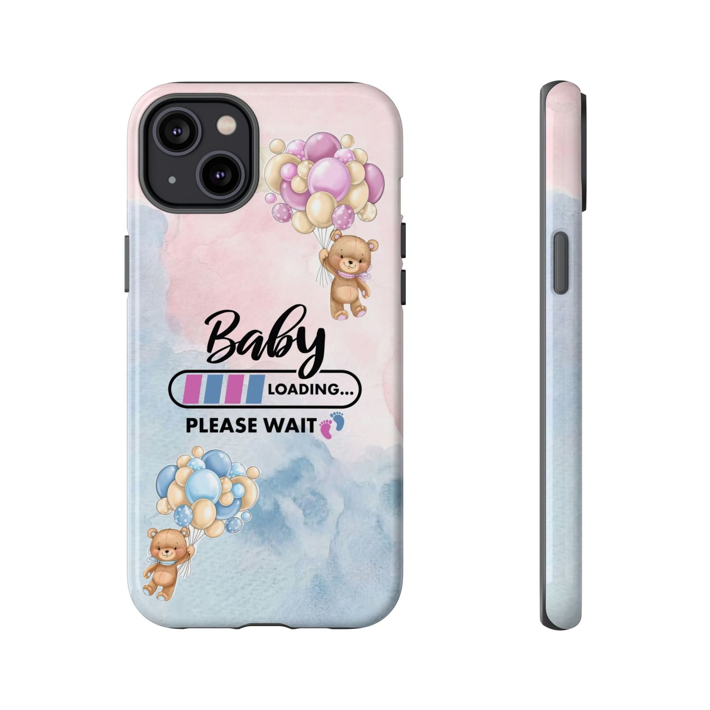 Cute Baby Loading Phone Case for iPhone - Maternity Cover for Pregnancy Reveal or Baby Shower