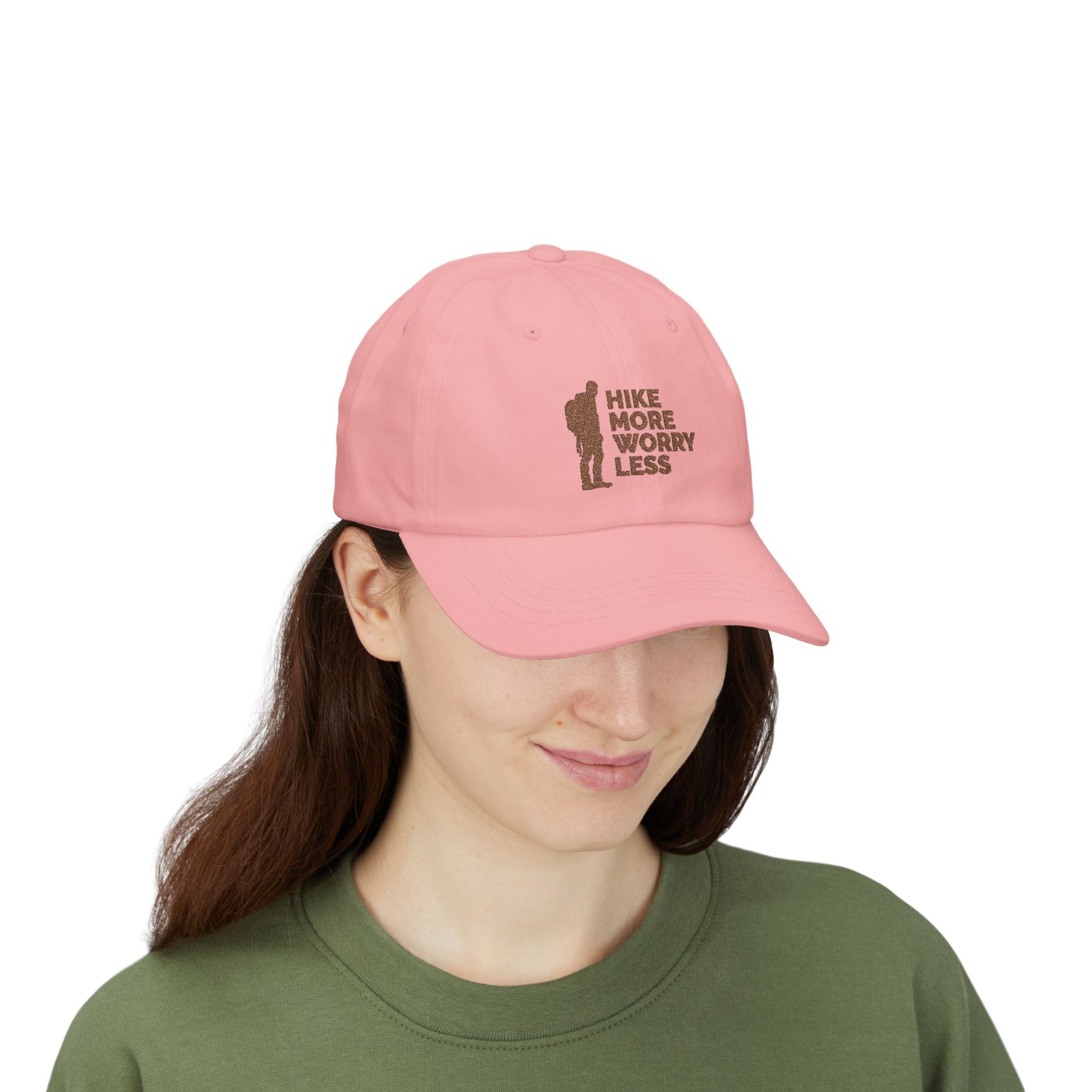 Hike More Worry Less Classic Dad Cap / embroidered