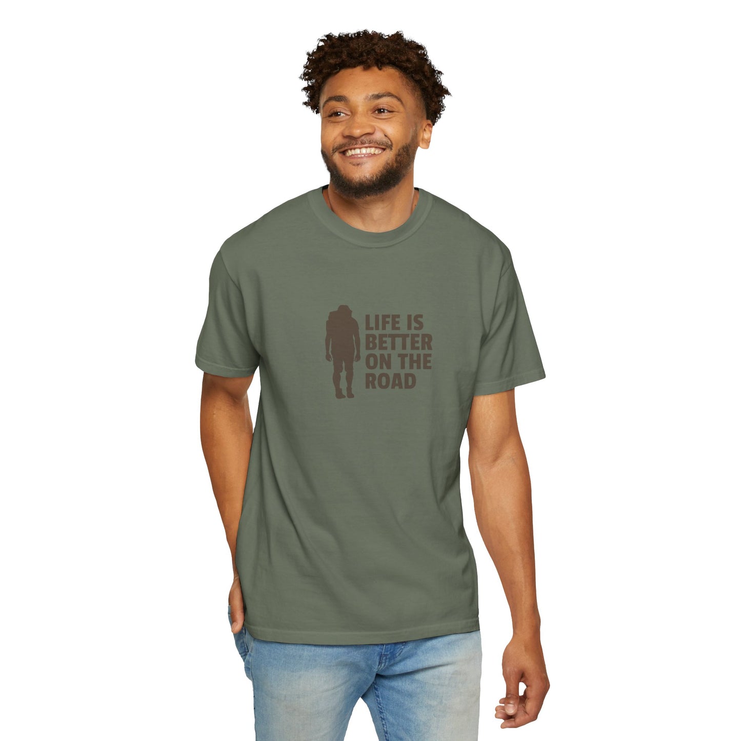 Life Is Better On The Road Unisex Garment-Dyed T-shirt