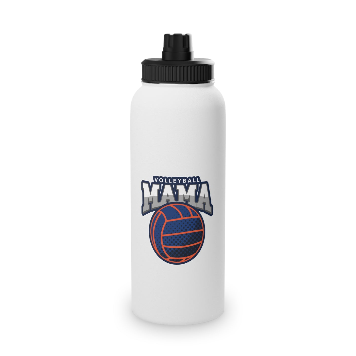 Volleyball Mama Stainless Steel Water Bottle, Sports Lid