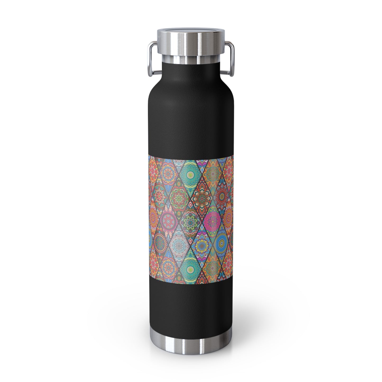 Mandala Argyle Copper Vacuum Insulated Bottle, 22oz