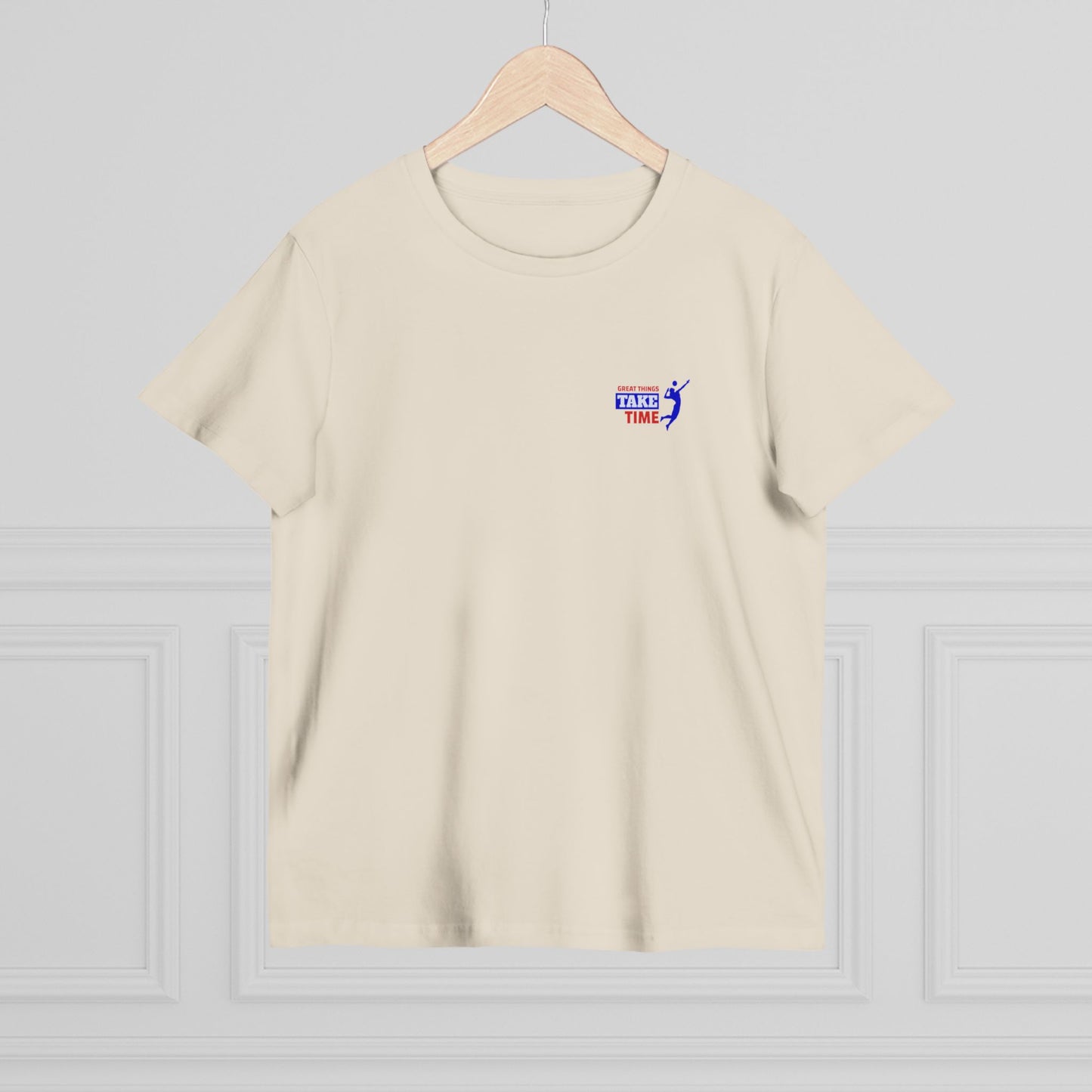 Great Things Take Time Women’s Maple Tee