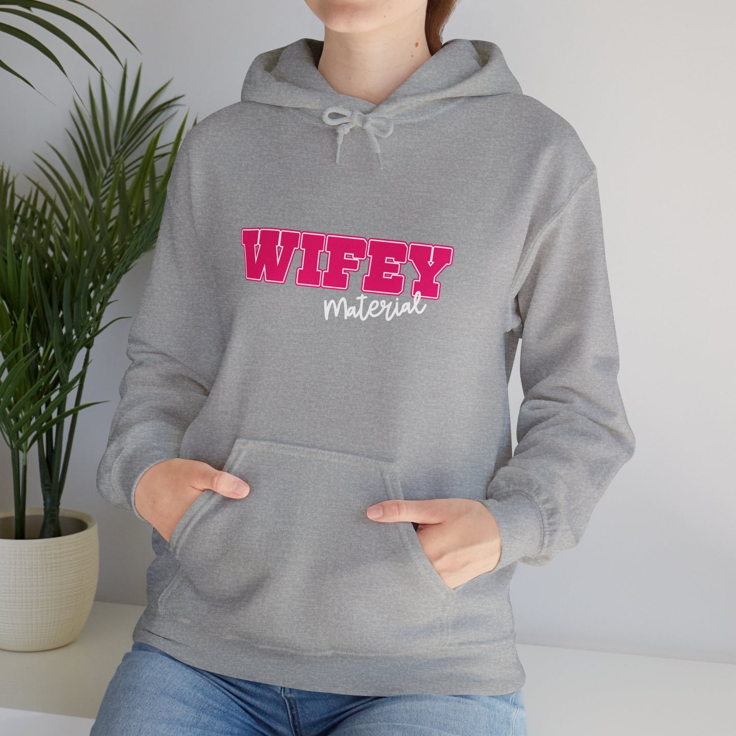 Wifey Material Unisex Heavy Blend™ Hooded Sweatshirt