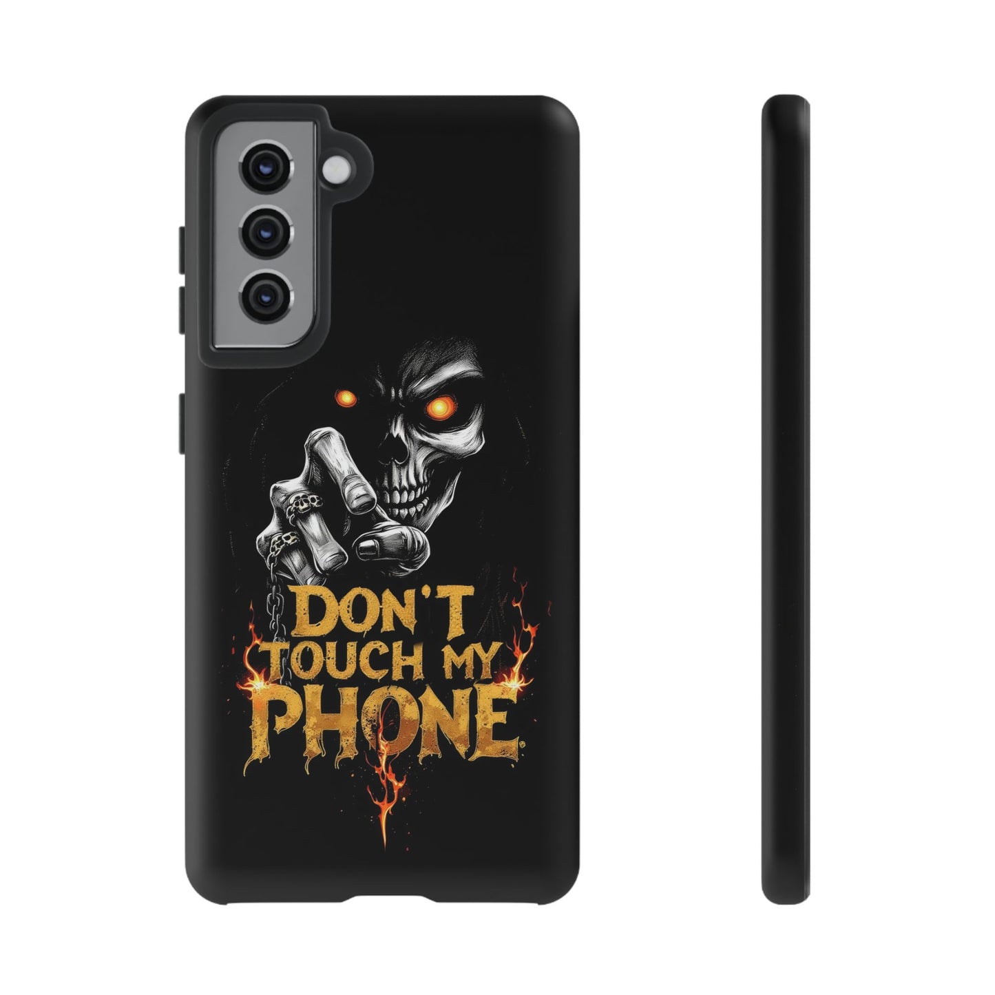 Skull Samsung Tough Cases, Don't Touch My Phone Cover,