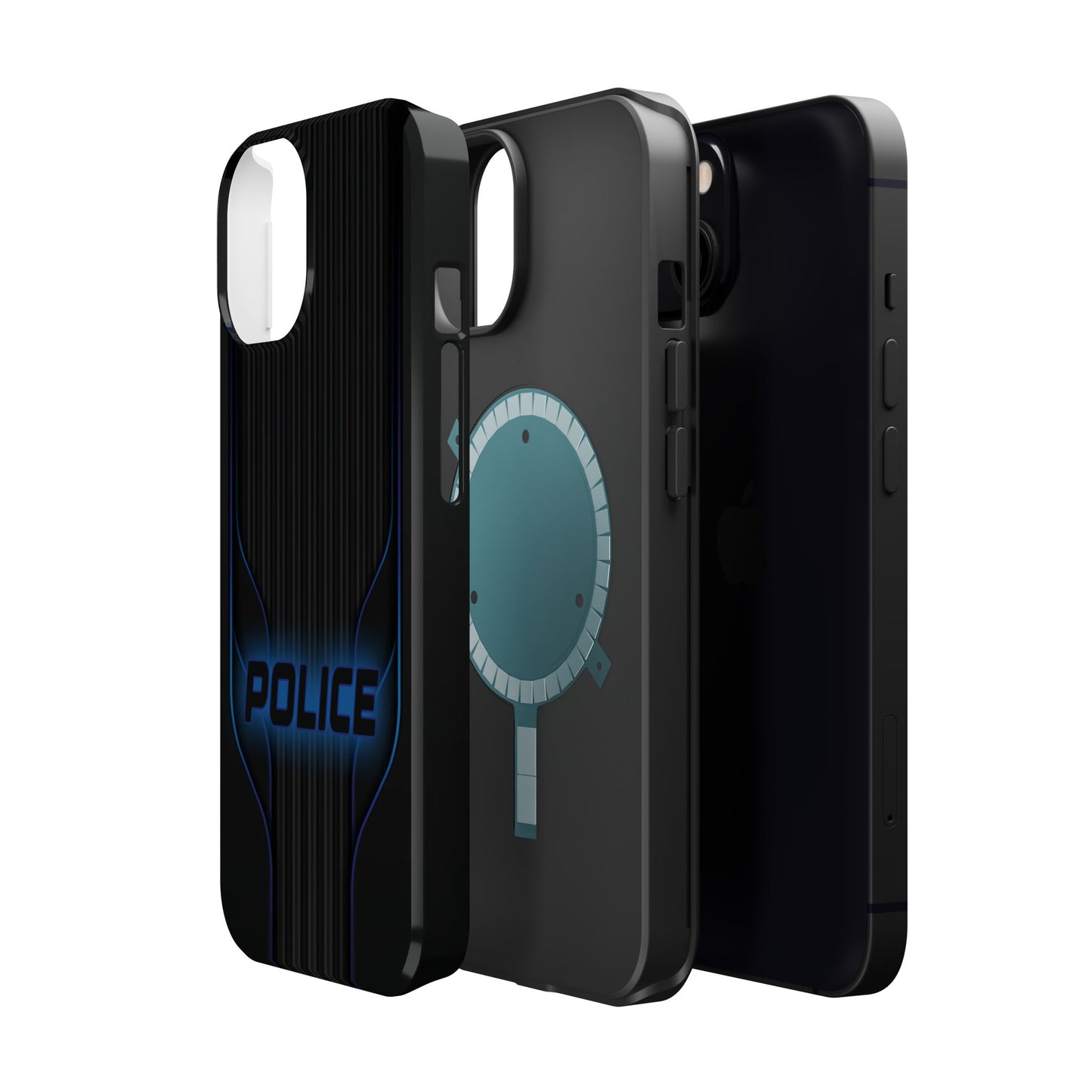 Police Magnetic Phone Cases, Blue Light
