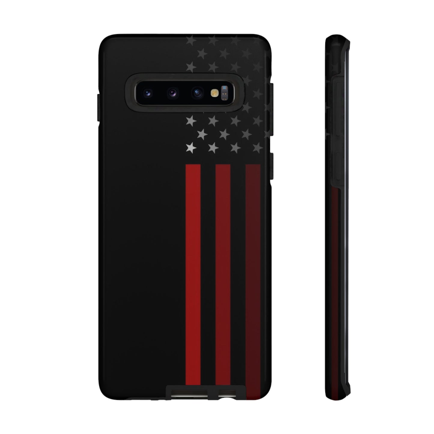 Patriotic Samsung Tough Cases, Red Line American Flag Phone Cover