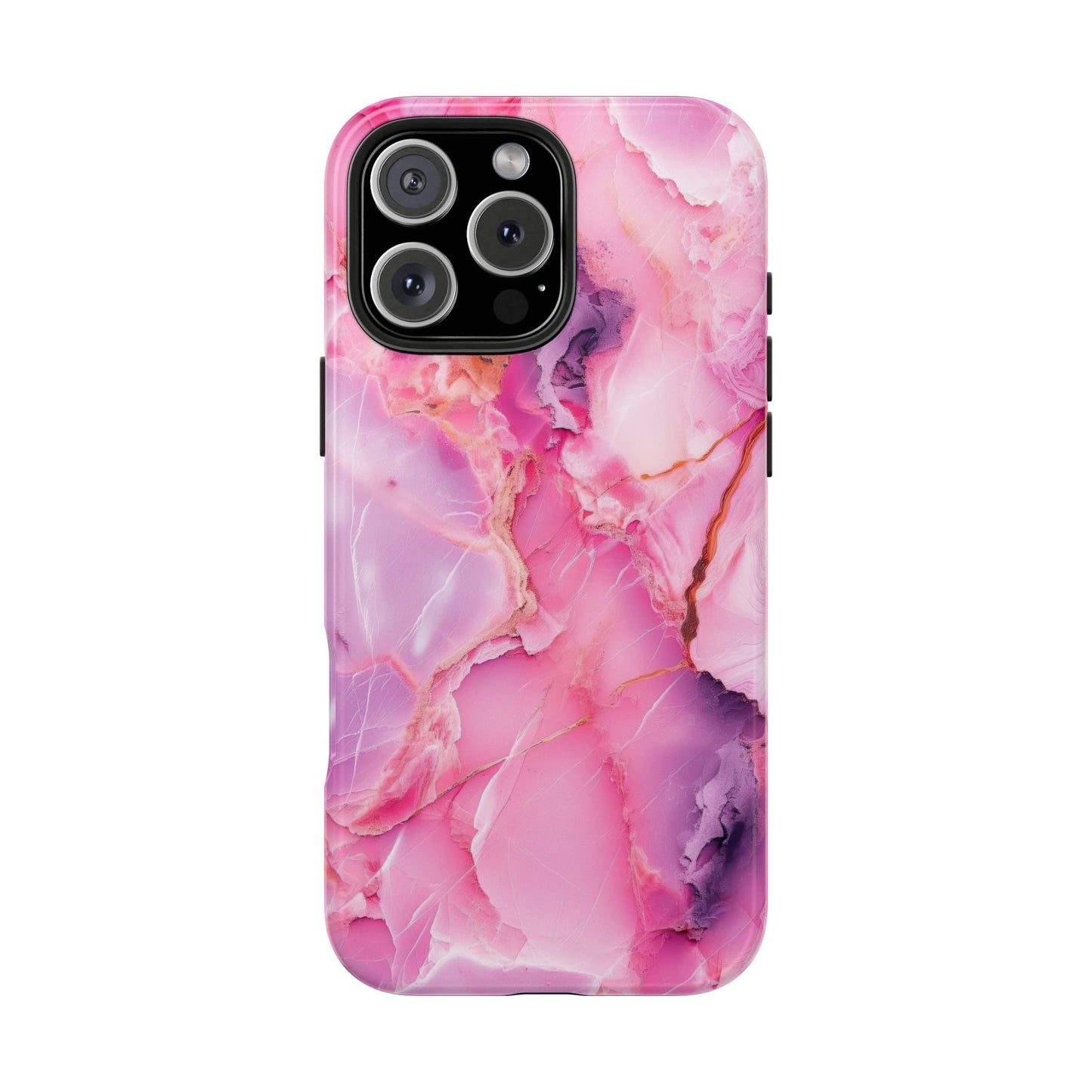 Pink Marble Tough Cases for iPhone, Stylish Protective Covers