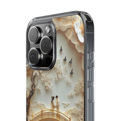 Romantic Couple 3D Effect Clear Cases,  Artistic Protective Cover