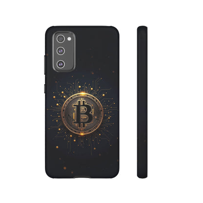 Bitcoin Samsung Tough Case for Smartphones, Crypto Lover Phone Accessory