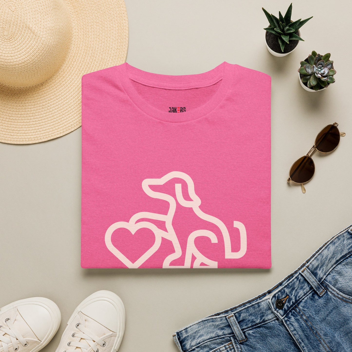 Dog Lover Unisex T-Shirt - At Least My Dog Loves Me