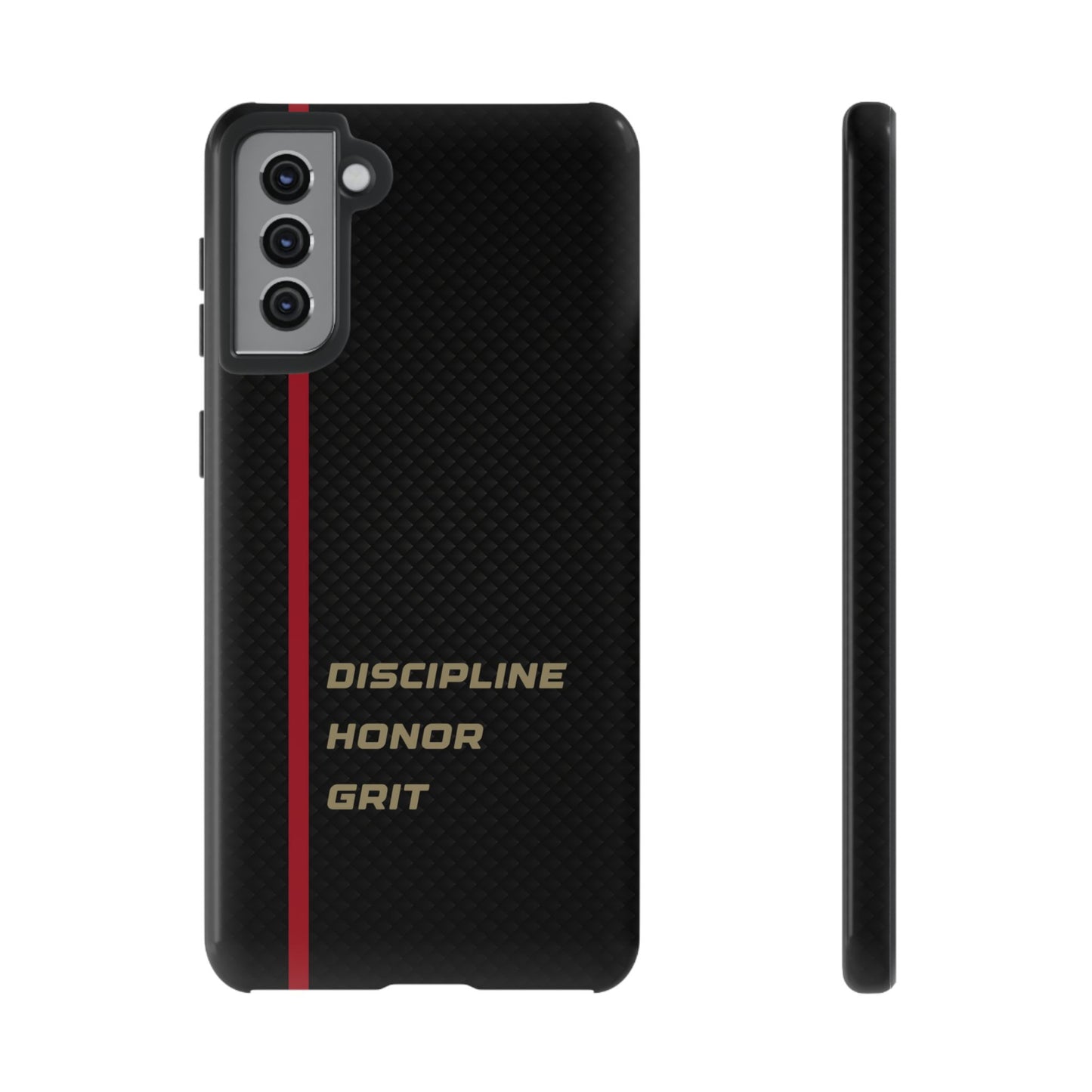 Discipline, Honor, Grit Impact-Resistant Phone Case