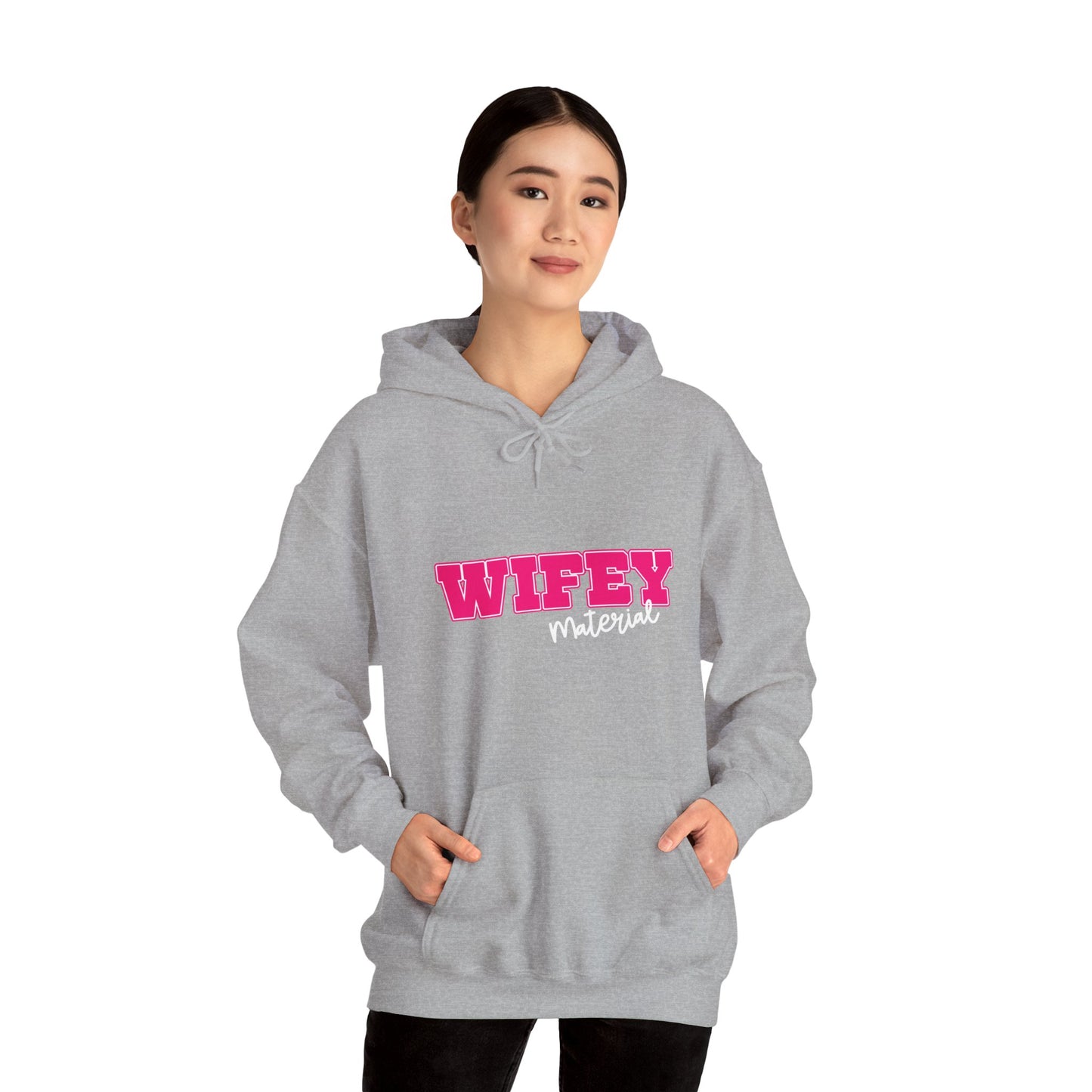 Wifey Material Unisex Heavy Blend™ Hooded Sweatshirt