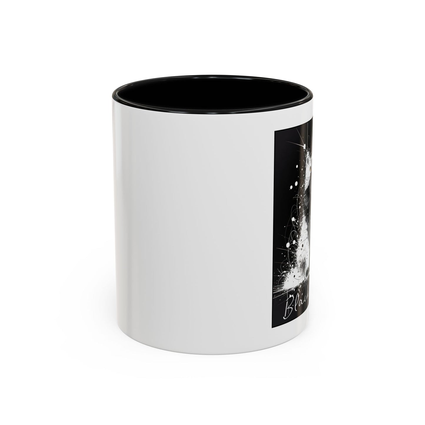 Black & White Cats Accent Coffee Mug (11, 15oz)