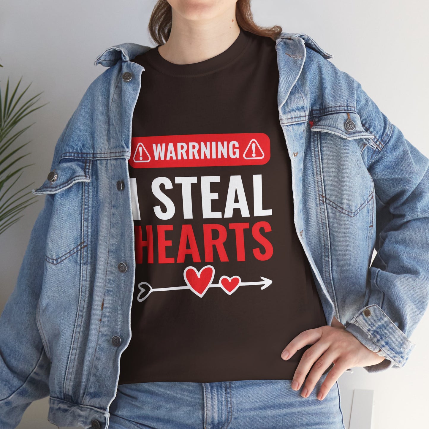 Warning I Steal Hearts Tee