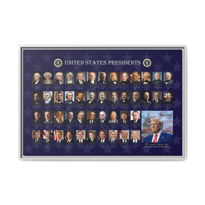 Presidential Portraits Canvas Art Print / Framed