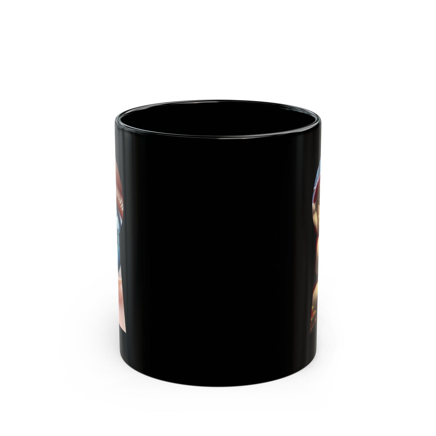 Christmas Secret Santa Black Mug - 11oz, 15oz