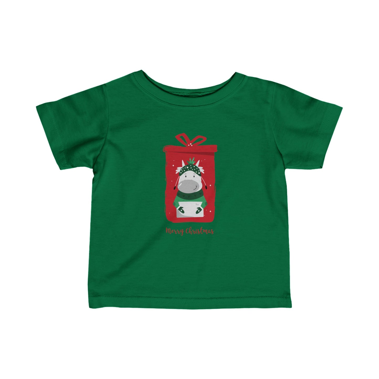 Merry Christmas Infant Fine Jersey Tee