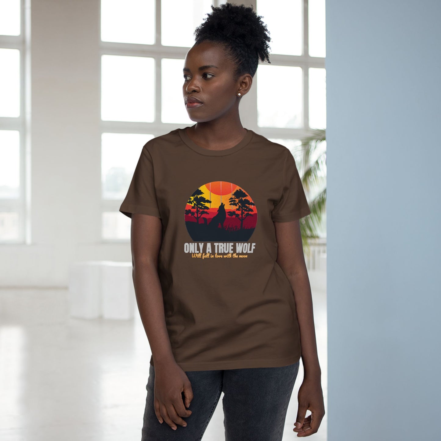 Only A True Wolf Women’s Maple Tee