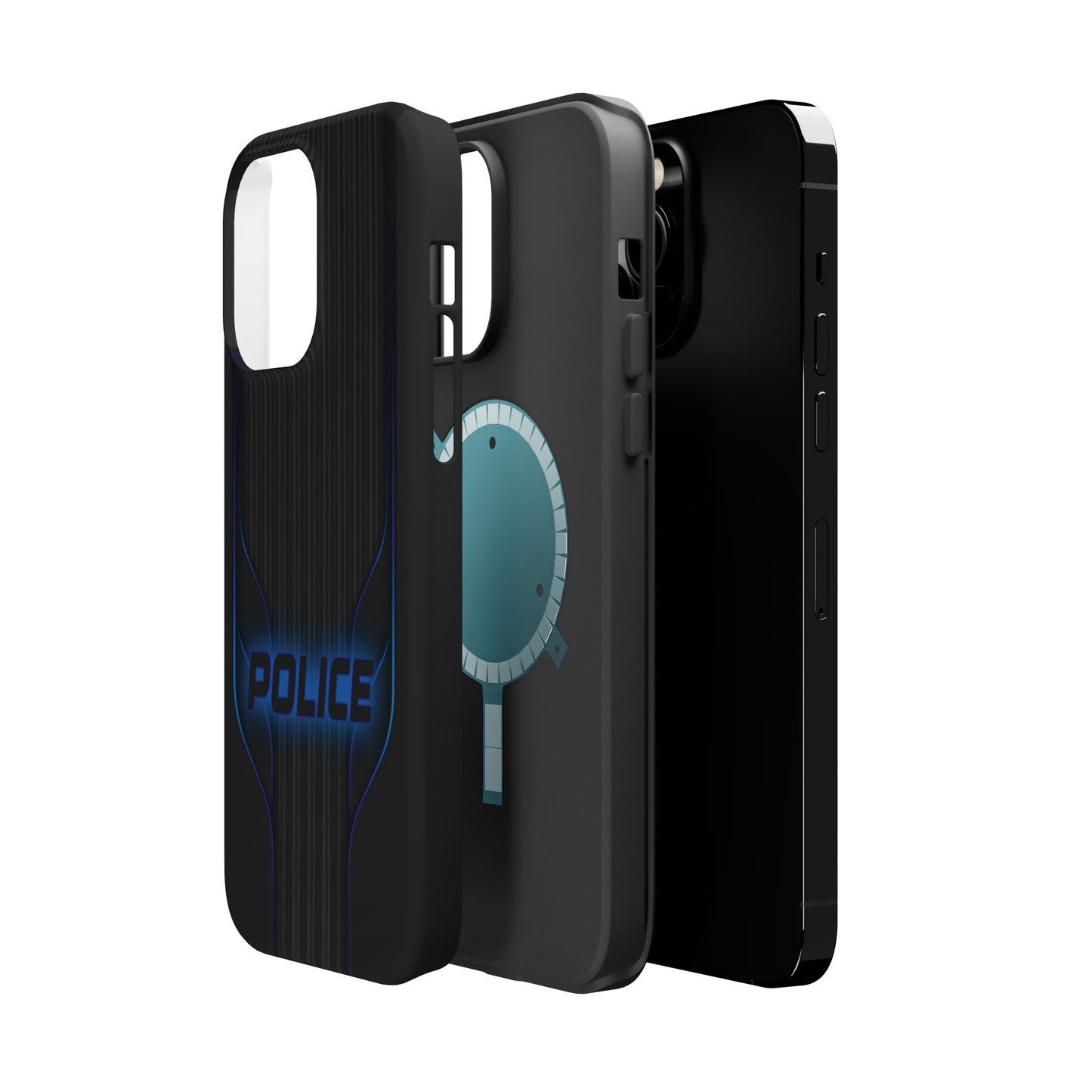 Police Magnetic Phone Cases, Blue Light