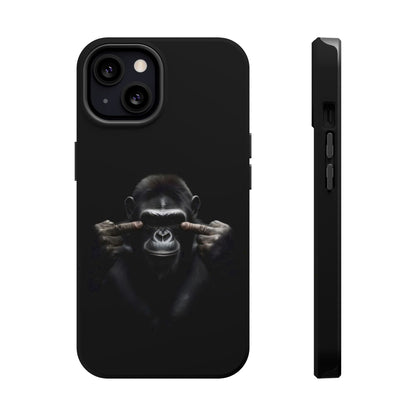 Edgy Gorilla Magnetic iPhone Case, Unique Cell Phone Cover